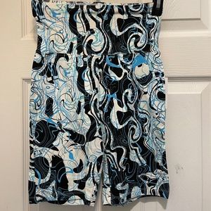 Bp Blue Black Swirl Biker Short